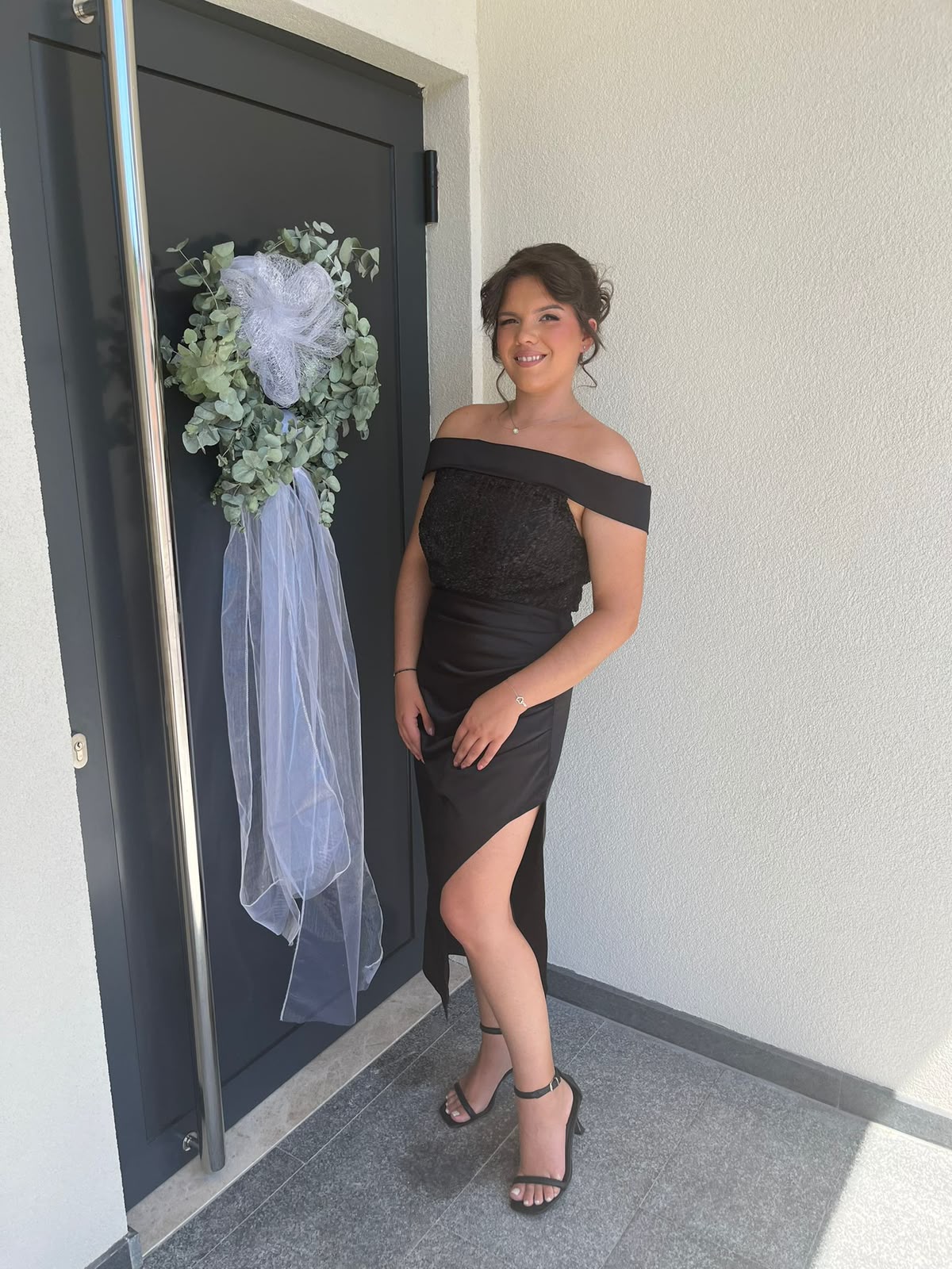 Crna haljina po mjeri šIva Design elegantni kroj